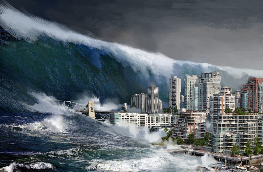 Mơ thấy con sóng thần dữ dội là điềm báo khá xấu cho bạn