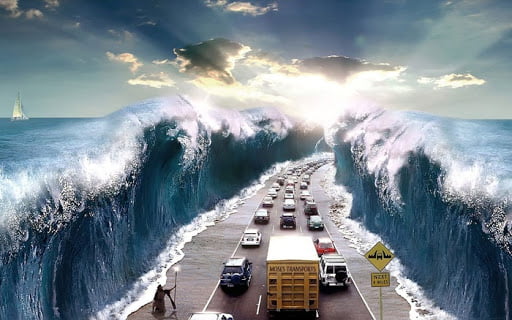 Mơ thấy sóng thần có thể ẩn chứa nhiều con số may mắn