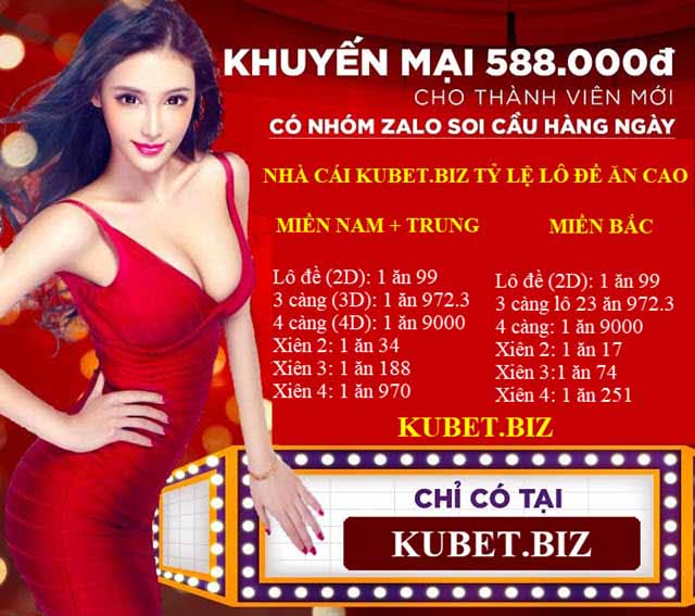 Tỷ lệ ăn lô đề tại nhà cái KUBET