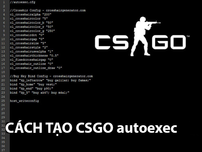 cách tạo csgo autoexec