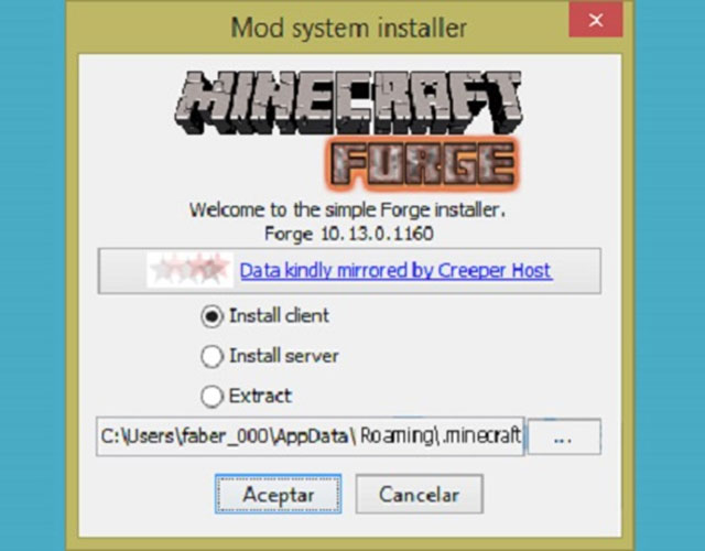 cách Sử dụng Forge Installer để cài đặt Mod bí kíp luyện rồng Minecraft