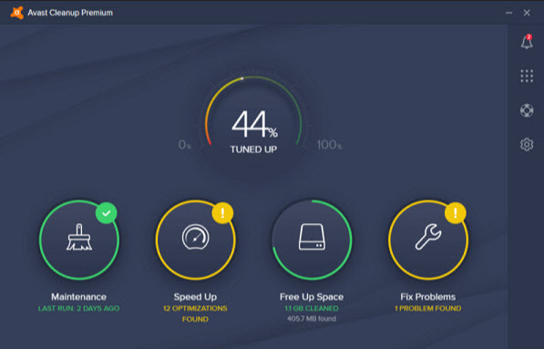 key avast cleanup