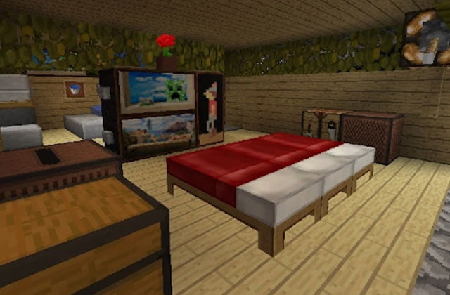 cách đặt giường trong minecraft
