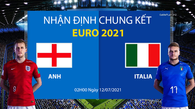 Nhận định Anh vs Italia chung kết Euro 2021