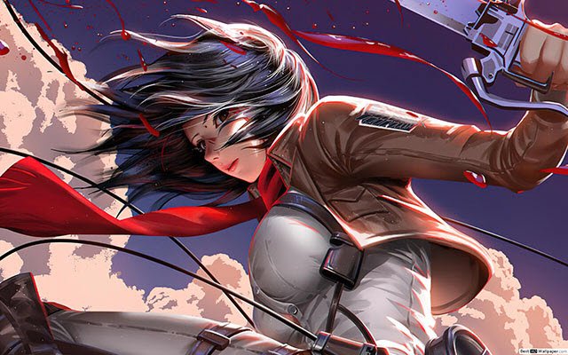 Ngoại hình và kỹ năng chiến đấu của Mikasa