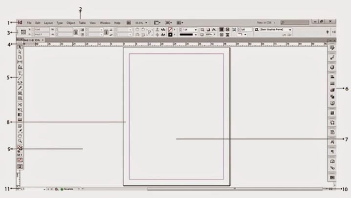 Đây sẽ là giao diện của Adobe InDesign 2021 mà bạn sẽ làm việc cùng