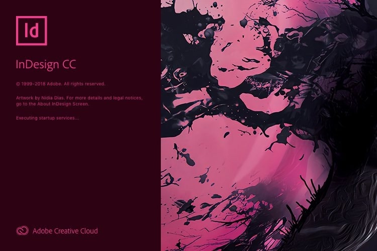 Giao diện InDesign Adobe CC 2019