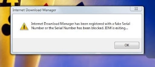 Các cách sửa lỗi idm fake serial