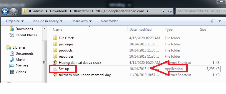 chạy file set-up