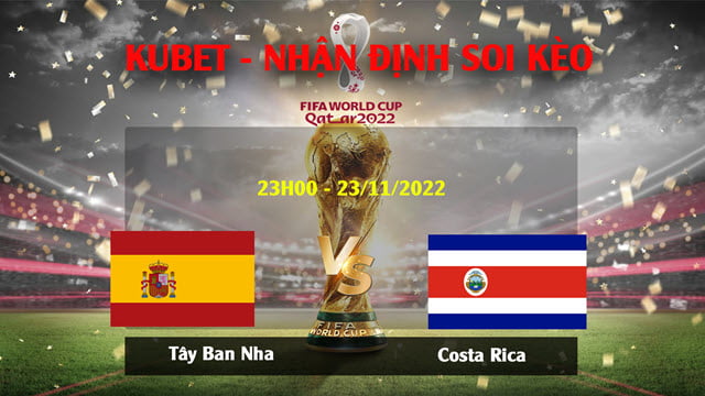 Nhận định Tây Ban Nha vs Costa Rica